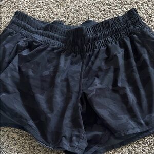 lululemon athletica Black Camo Athletic Shorts